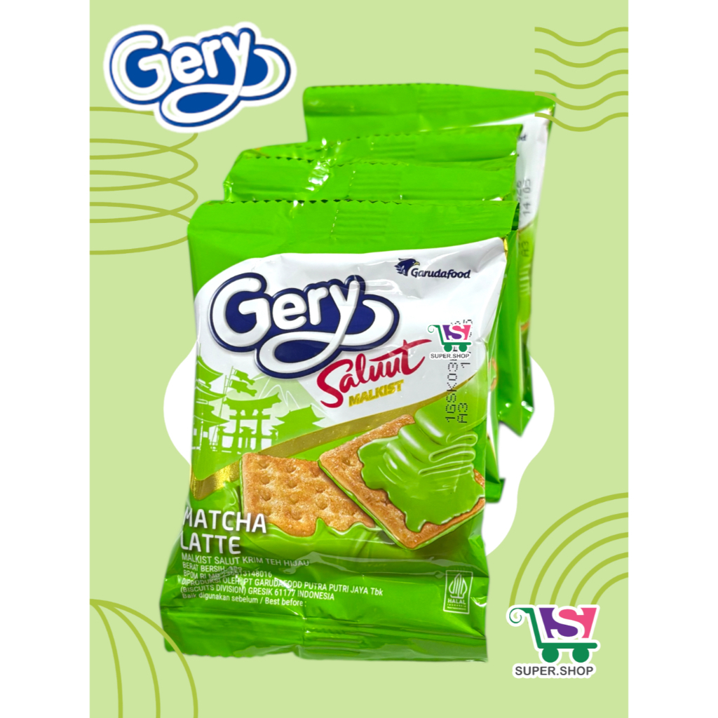 

Gery Saluut Malkist Marie / Sweet Cheese / Matcha (isi 10 pcs)