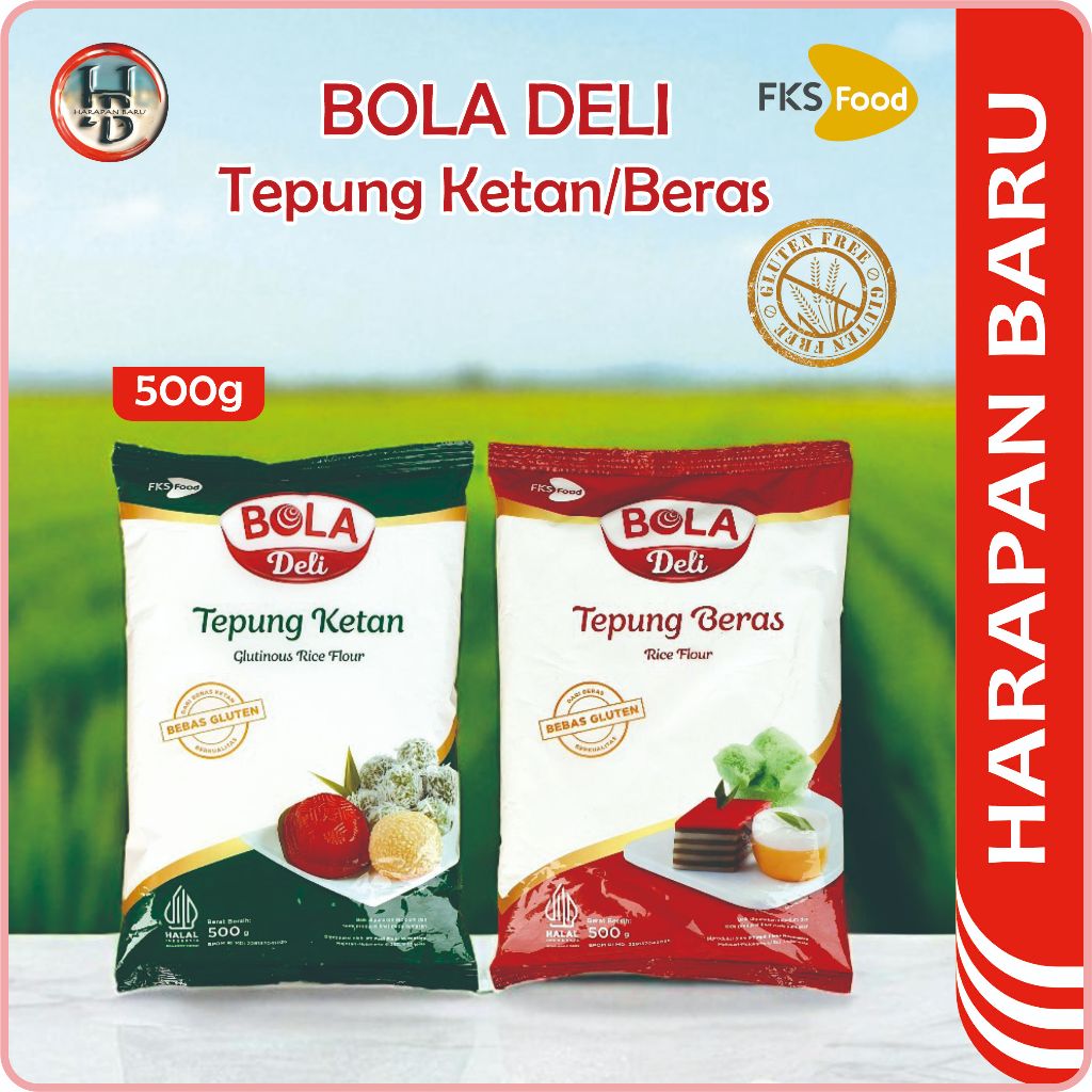 

Bola Deli - Tepung Beras - Tepung Ketan - Bebas Gluten - Kemasan 500g