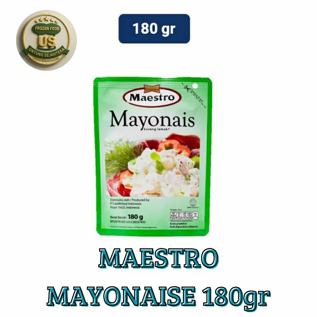 

Maestro Mayonaise 180gr Standing Pouch 180gr Maestro Mayonaise Mayonais Premium mayo maestro mamayo