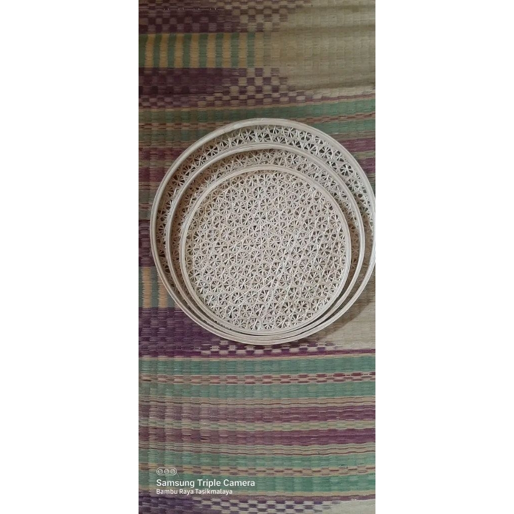 Tampah Bambu Hiasan Dinding Aesthetic Tampah Bambu Hiasan