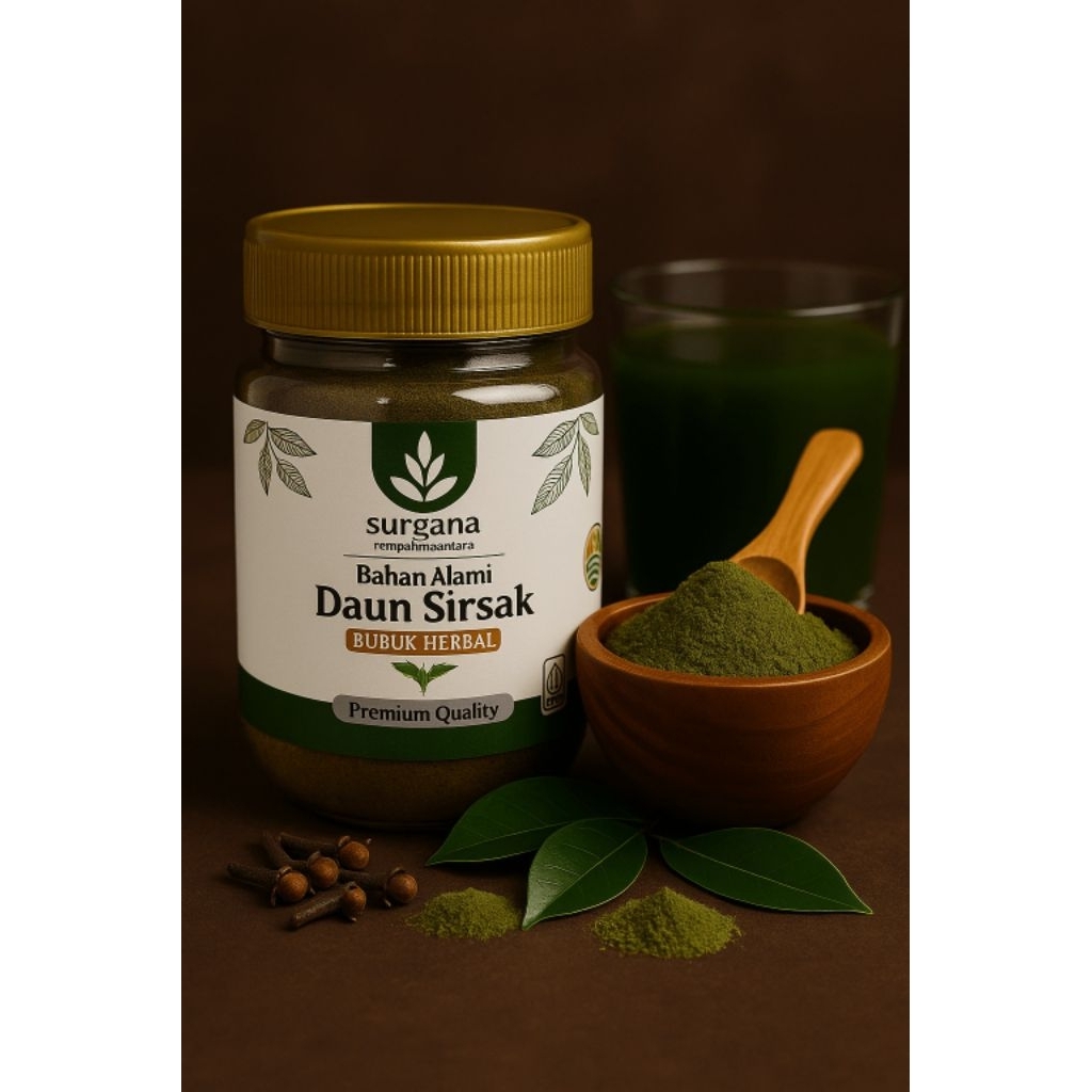 

TERBAIK Daun Sirsak Bubuk Murni Alami Asli 100%