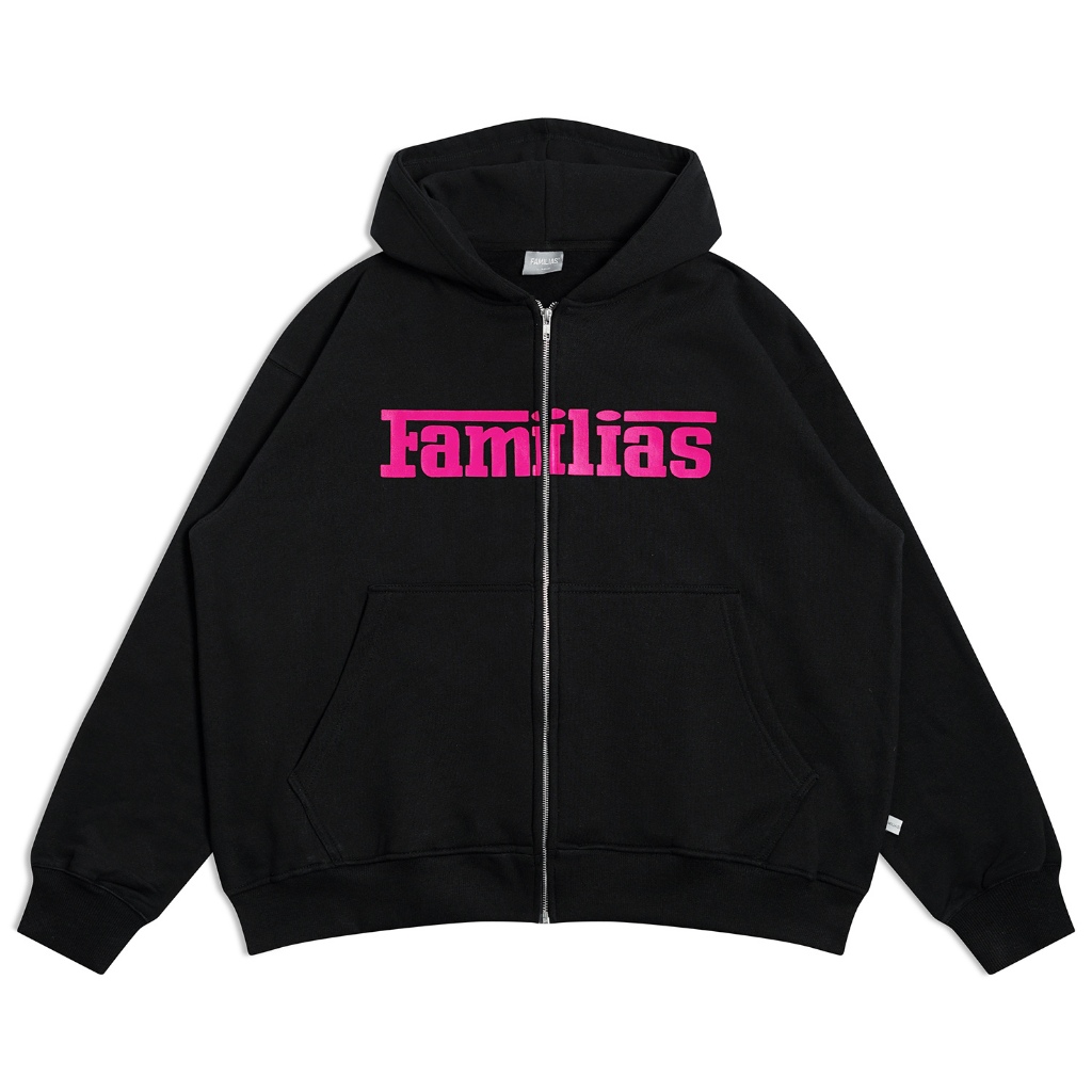 Familias - Black Zip Hoodie - Zh Carlo