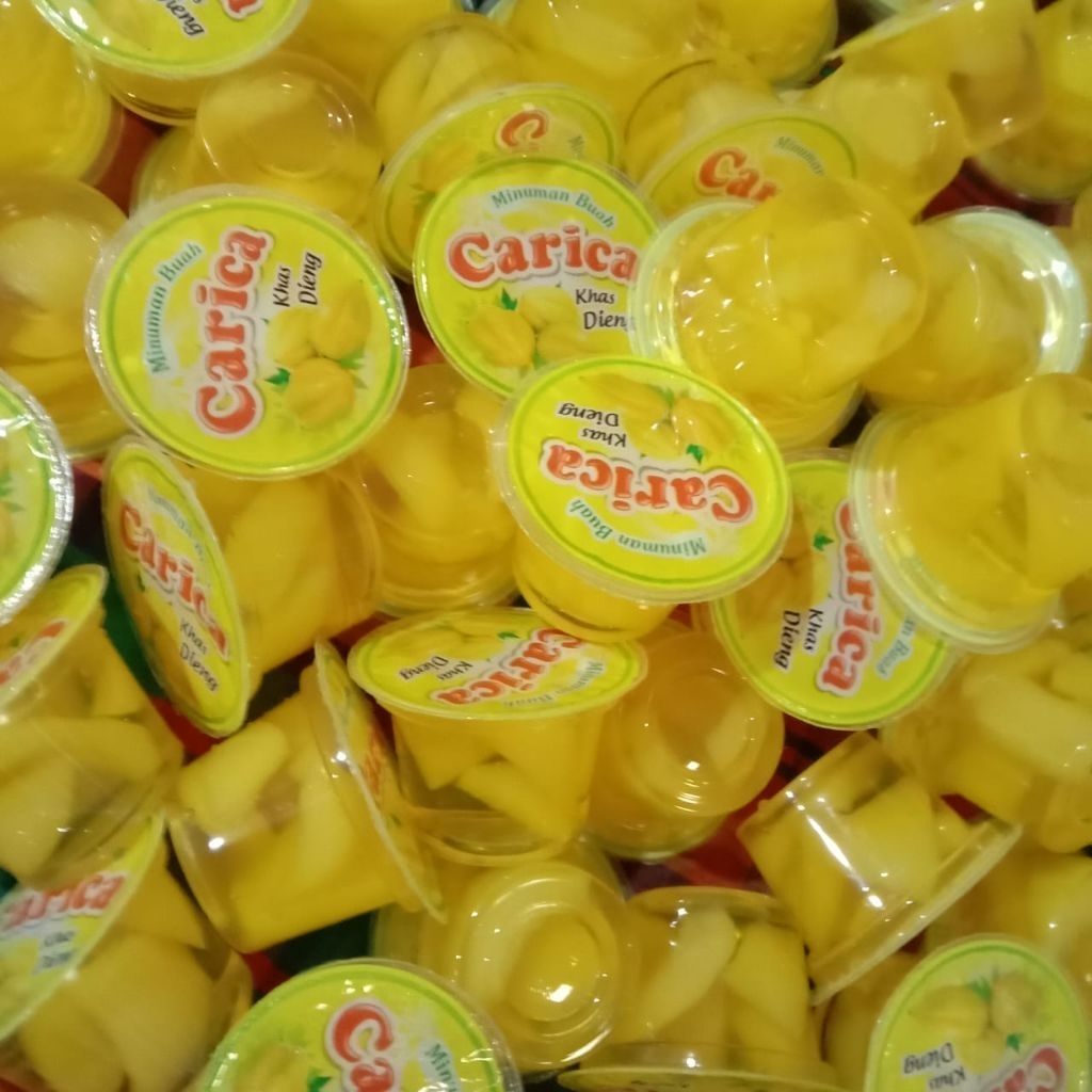 

carica mini karika Wonosobo manisan buah karika minuman sirup