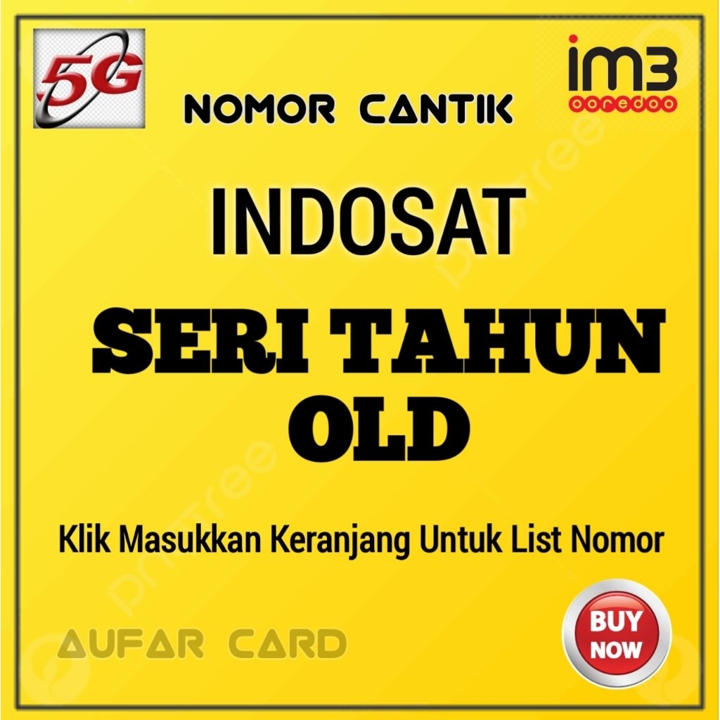 Nomor Cantik Indosat IM3 Seri Tahun Oredoo AufarCard