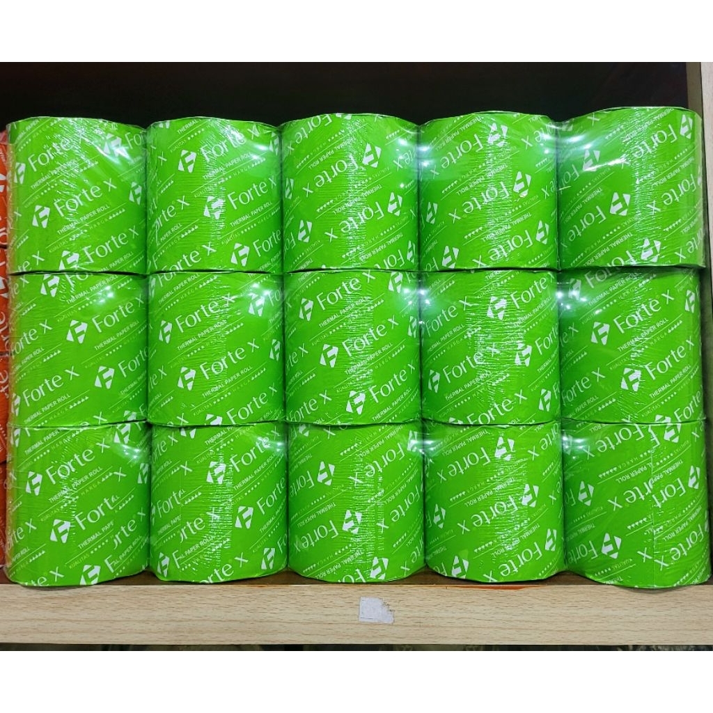

Kertas Struk Kasir | Paper Roll Kertas Thermal Forte 80 x 80 mm (1 Pak isi 5 pcs)