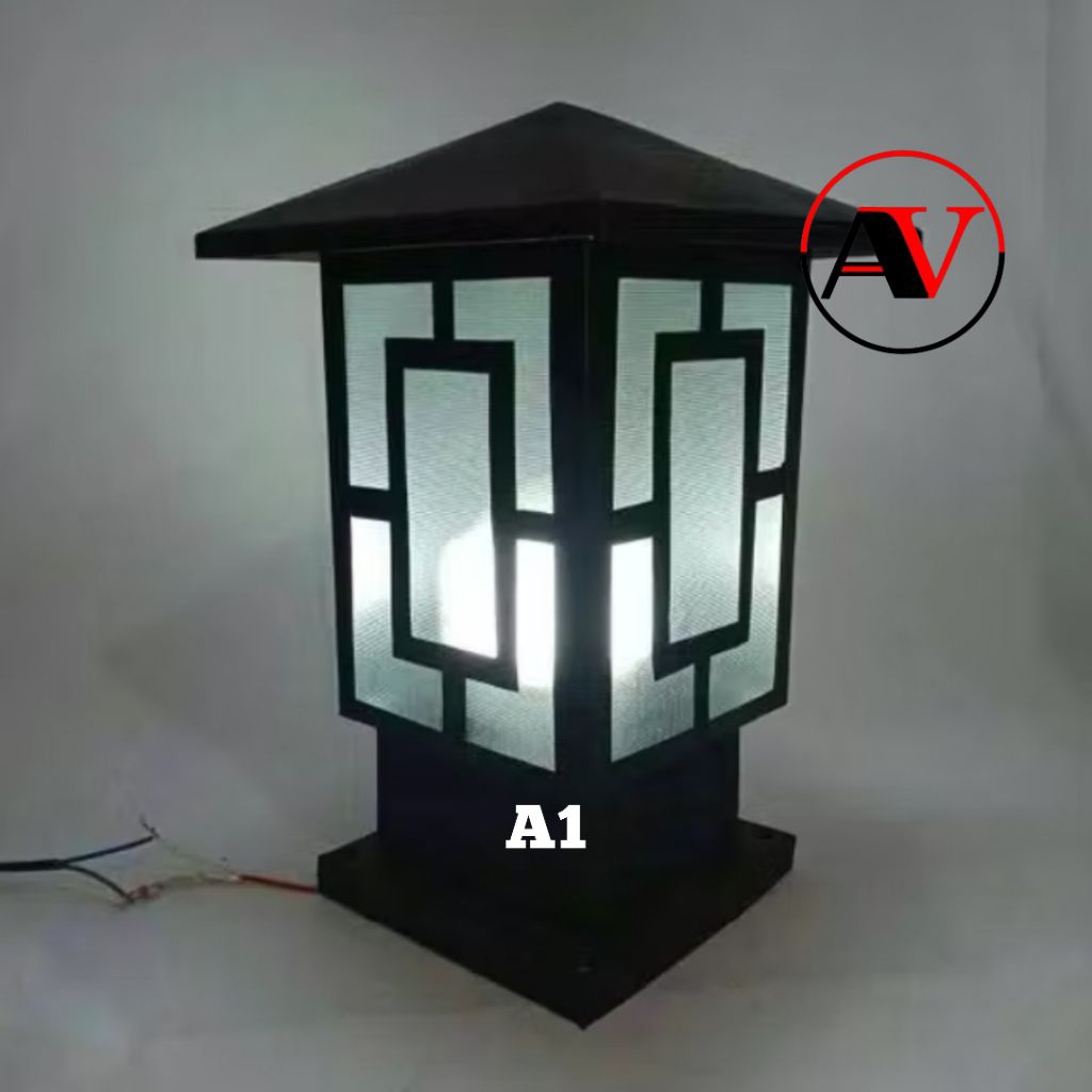 Lampu pilar estetik modern - Lampu pilar taman /Teras/Dinding