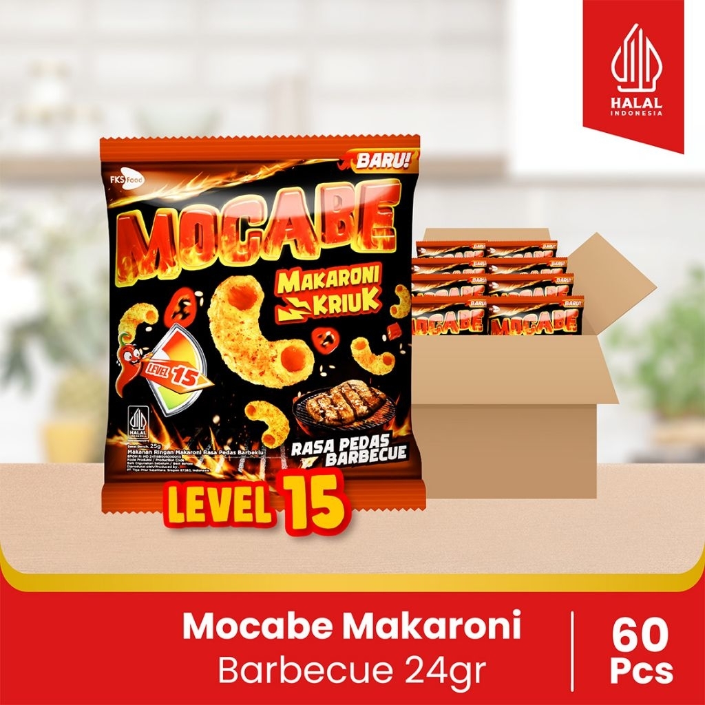 

Mocabe - Sambal Geprek - Small Pack - 1 Karton (6 renceng) - 60 Pcs - 24gr (Free 12 Pcs)