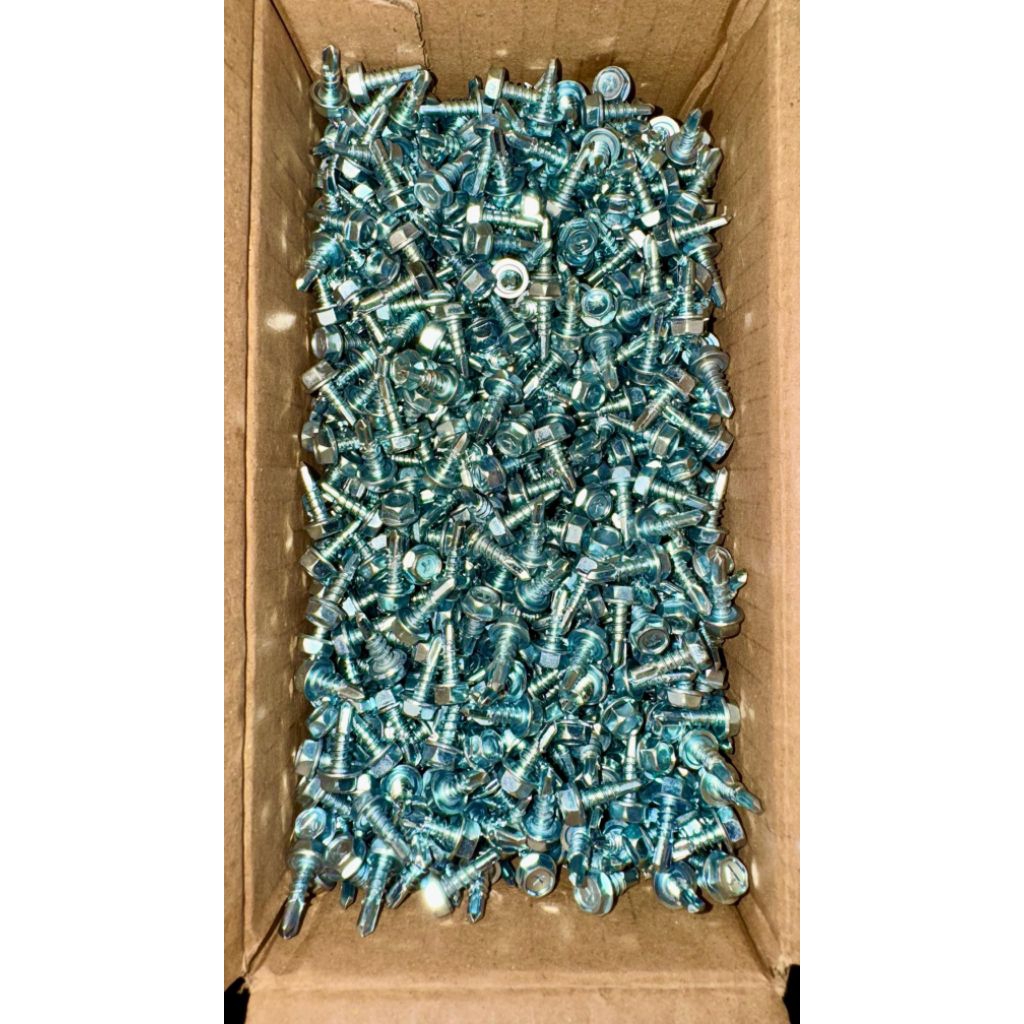 Paket (100pcs) Sekrup Baja Ringan 8×13 Driling Kepala 6 mm