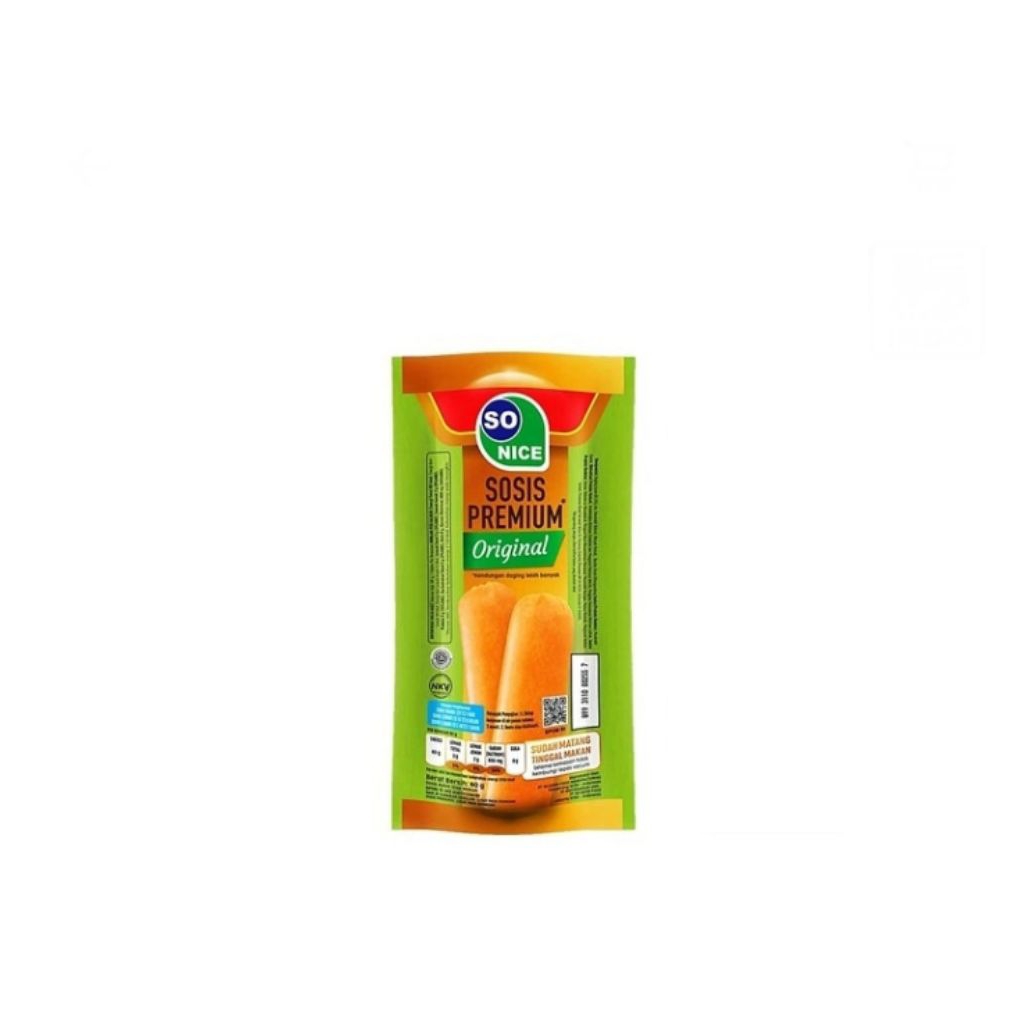 

so nice sosis premium original pouch 60 gr