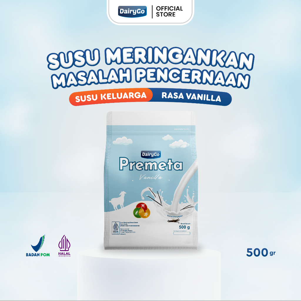 

Susu Kambing Etawa Bubuk Rasa Vanila 500 gram - DairyGo Gold