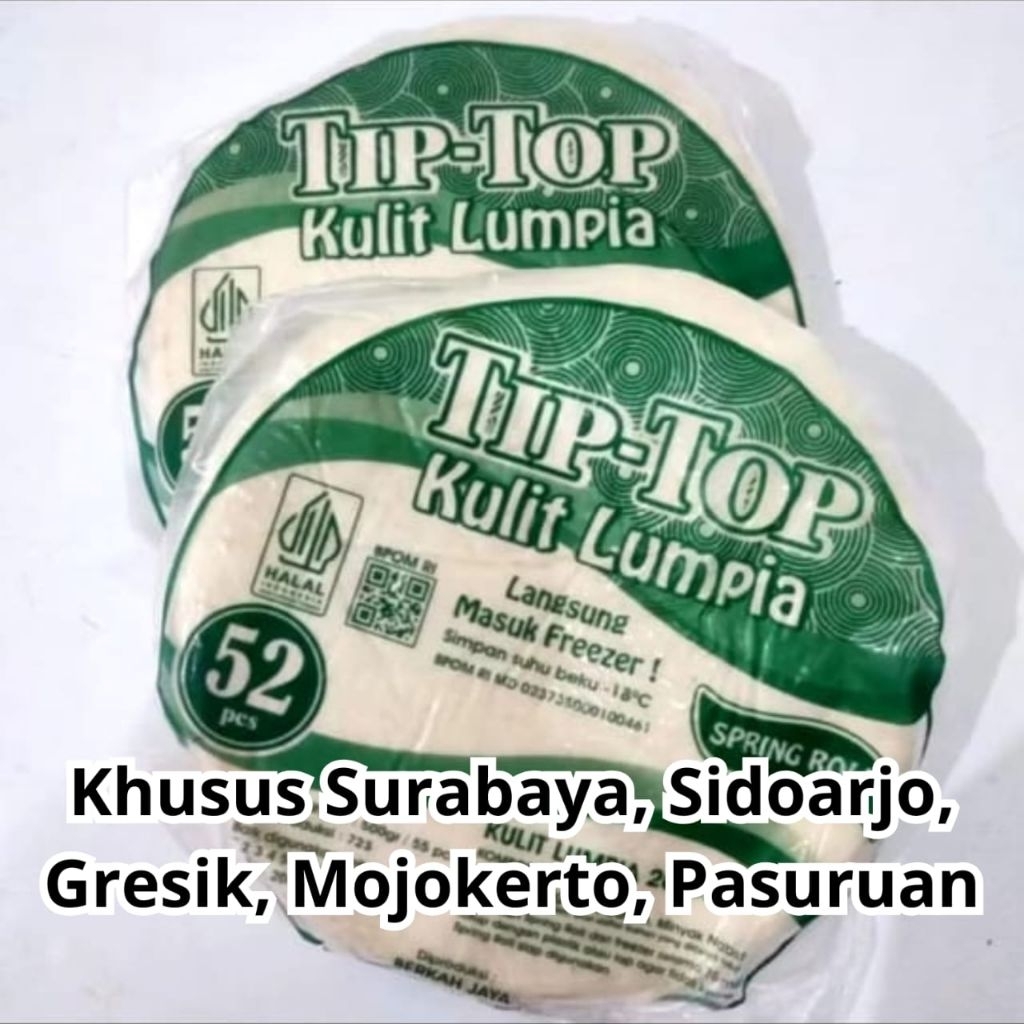 

[READY STOCK] KULIT LUMPIA TIPTOP ISI 55 DIAMETER 20CM, KHUSUS AREA TERTENTU
