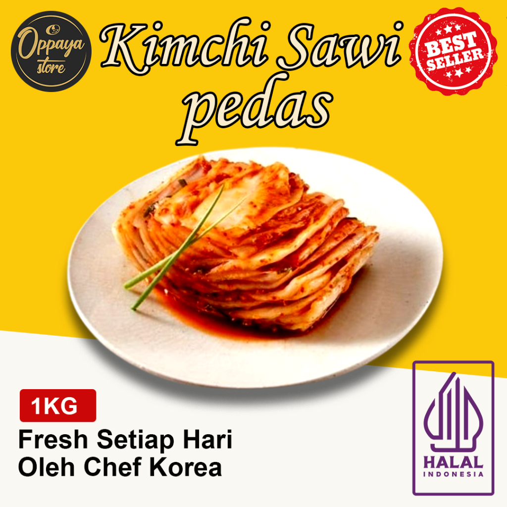 

Kimchi Sawi Rasa Pedes Korea 1 Kg Halal