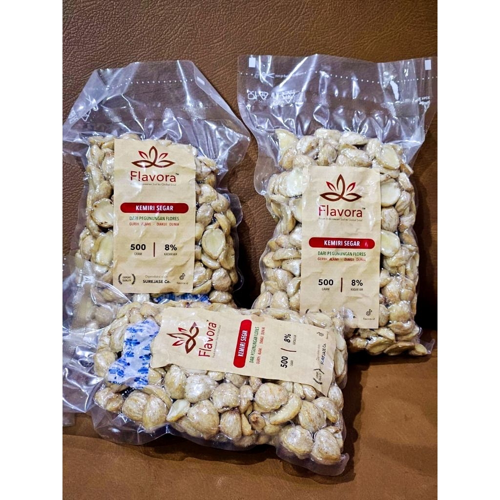 

KEMIRI BULAT / PECAH asli dari NTT, Merk FLAVORA berkualitas Super!