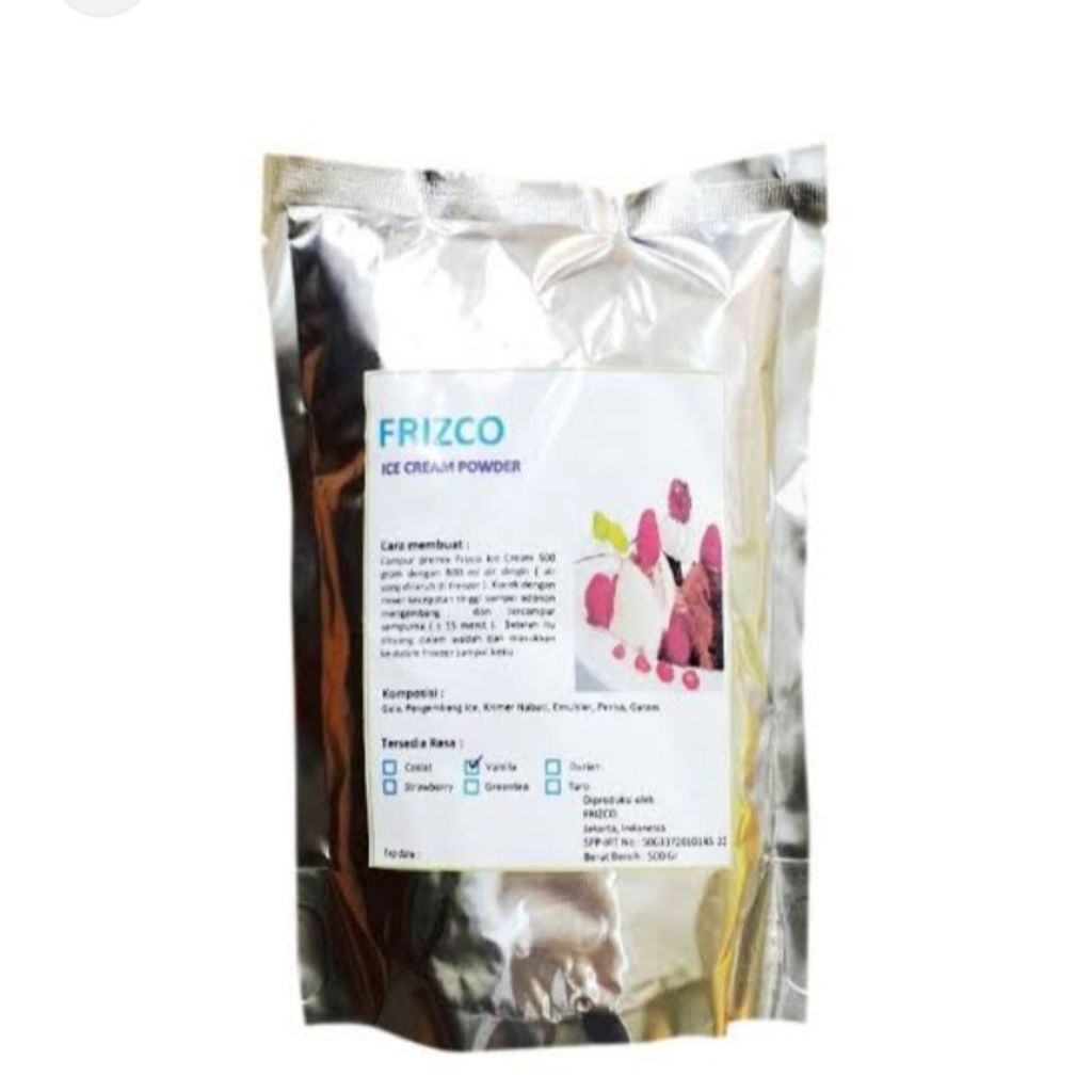 

ice cream frizco bubuk serbuk es krim powder bahan