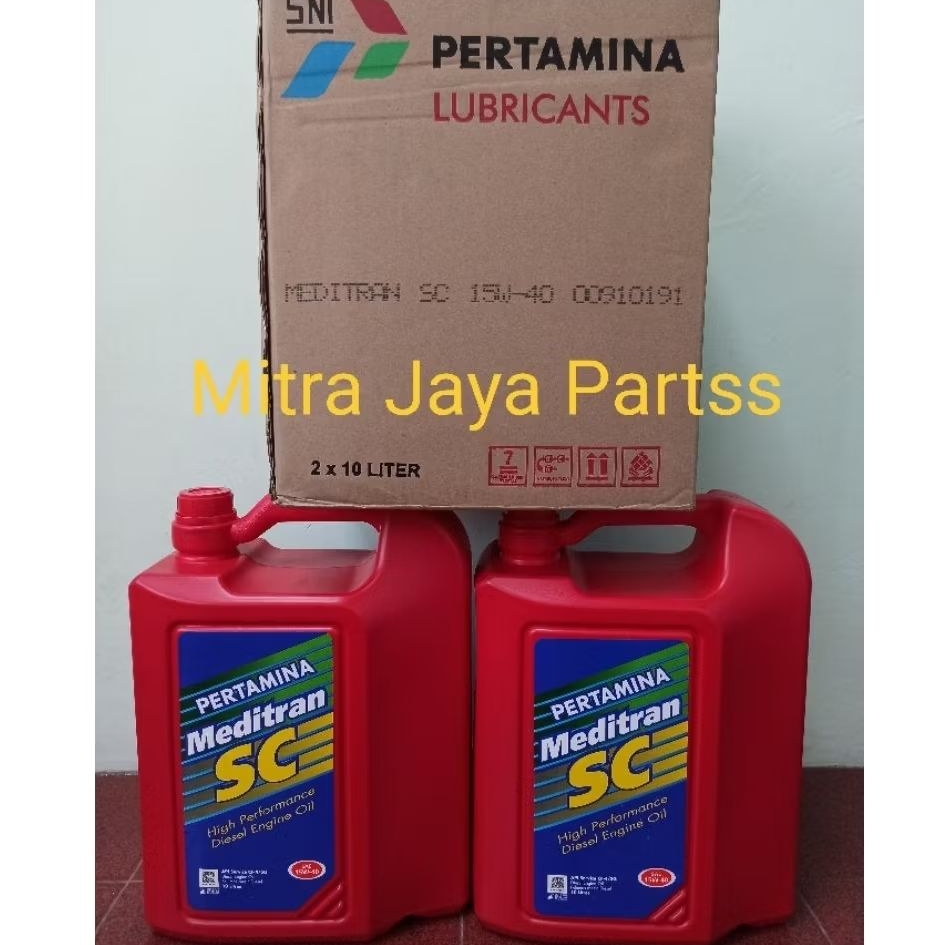Oli Meditran SC SAE 15W-40 10 Liter Oli Pertamina Meditran SC 10L Perdus