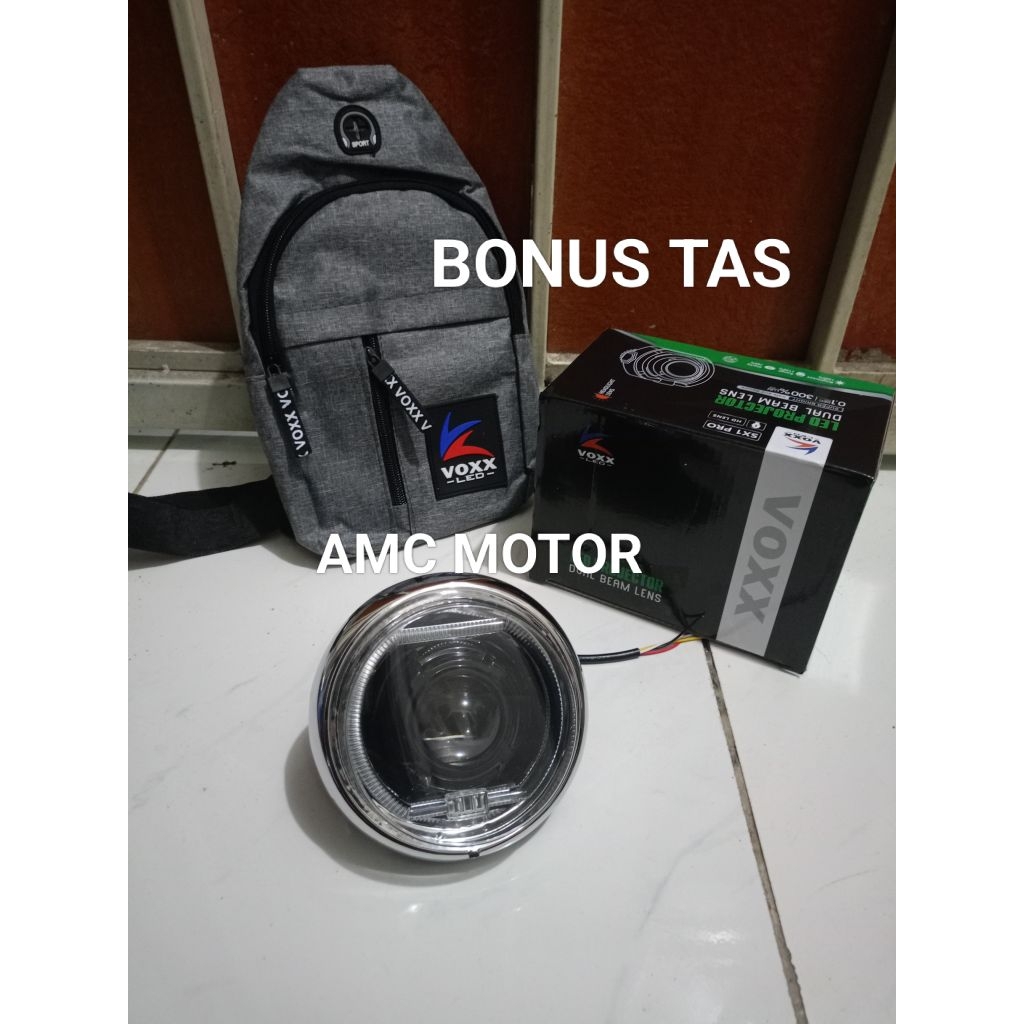 Biled C70 matrix x1 voxy kuning putih lampu biled c70 bonus TAS