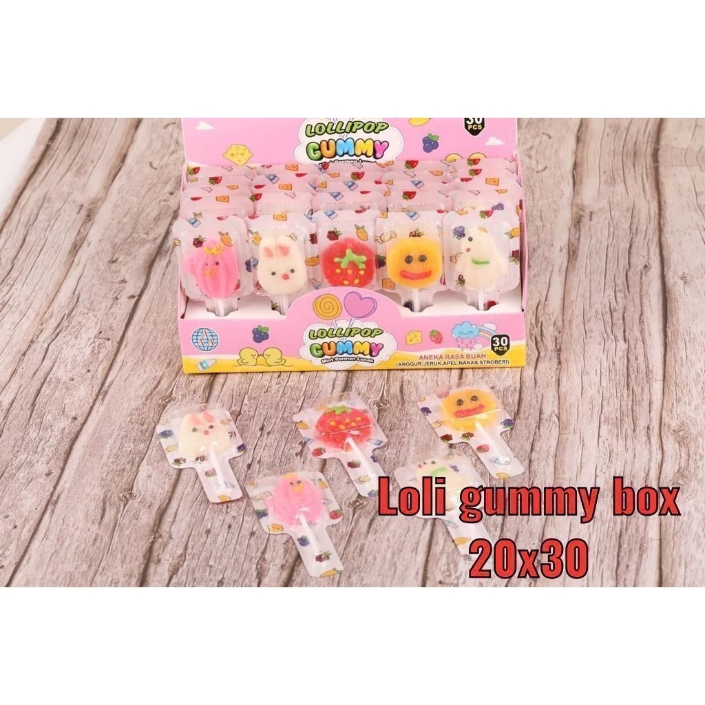 

permen lolipop gumi 30 pcs