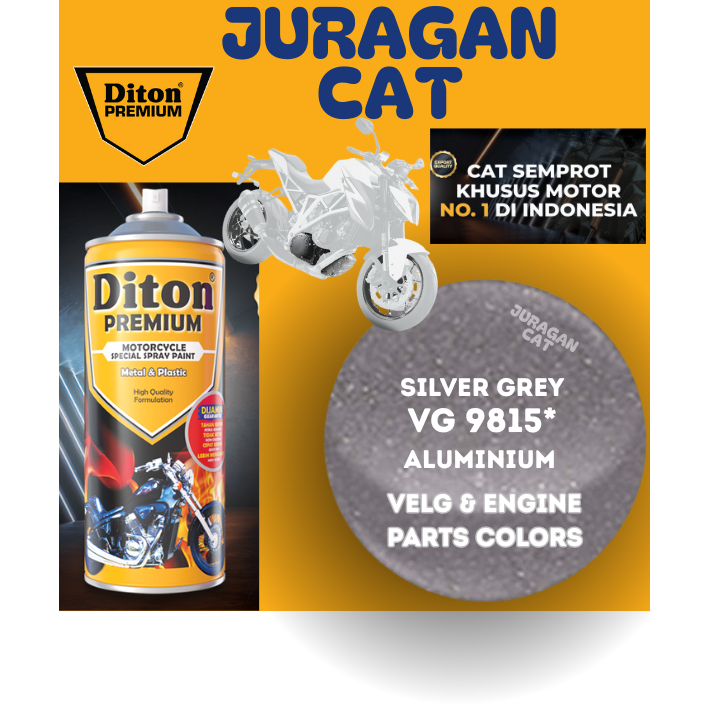 Cat Semprot Premium Pylox Diton VG 9815* Silver Grey 400cc
