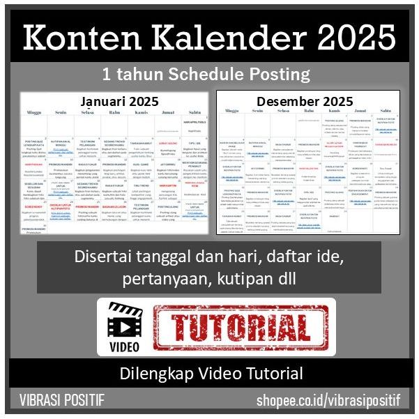 Konten Kalender 2025