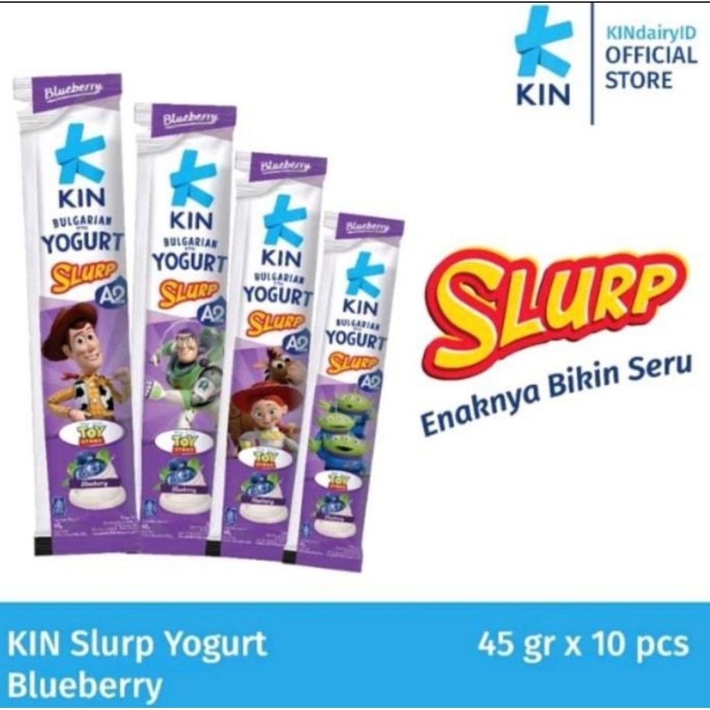 

Kin yoghurt blueberry slurp 45 ml isi 12 pcs