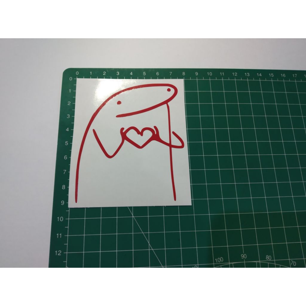 

stiker cutting flork meme