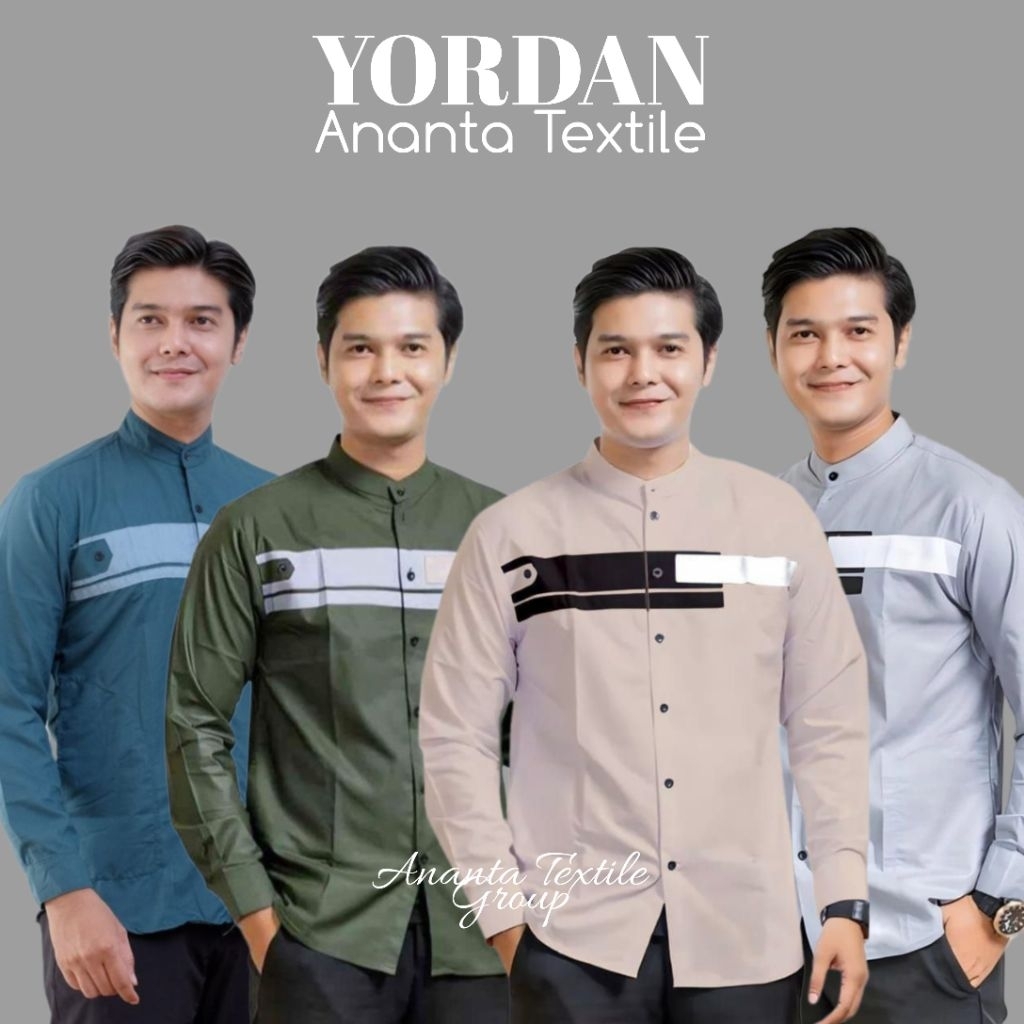 New Product Baju Koko Pria Dewasa Lengan Panjang Kemeja Hadroh Zise M L Xl Xxl