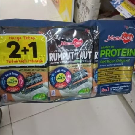 

Mamasuka rumput laut original & korean BBQ‼️((Beli 2 Gratis 1))‼️