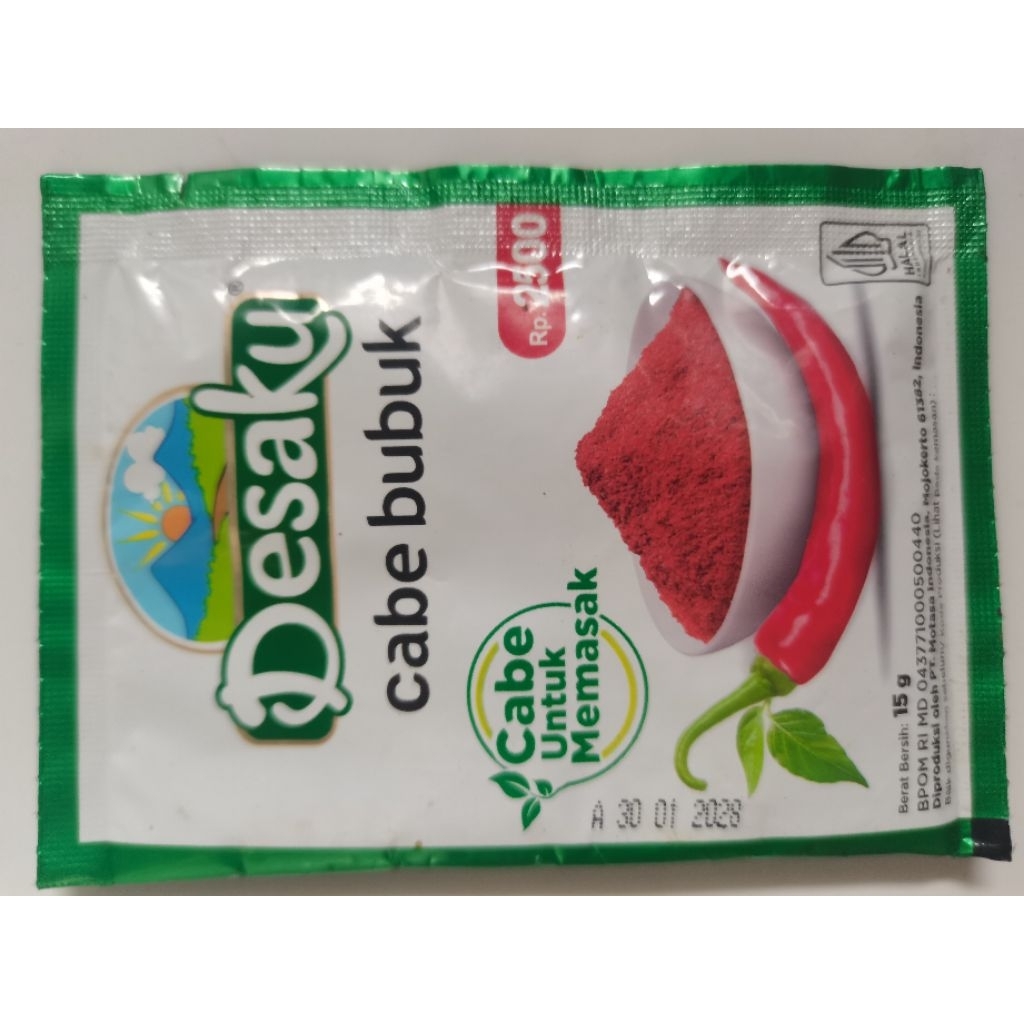 

Cabe Bubuk Desaku 15 Gram