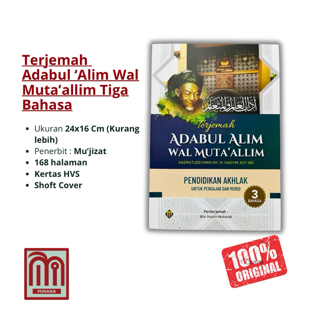 Terjemah Kitab Adabul Alim Wal Muta'allim Tiga Bahas | Adabul-Alim Wal-Muta'allim Makna Pesantren