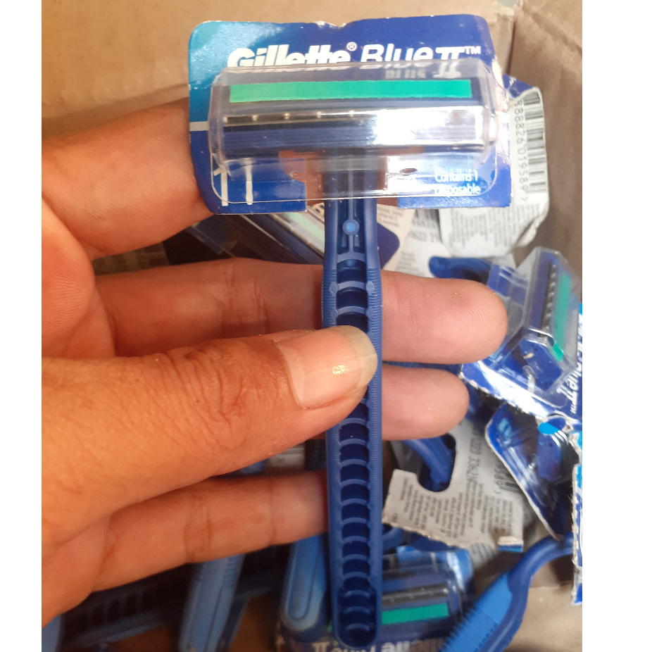 Gillette blue 2 alat cukur/cukur jenggot/kerok jenggot