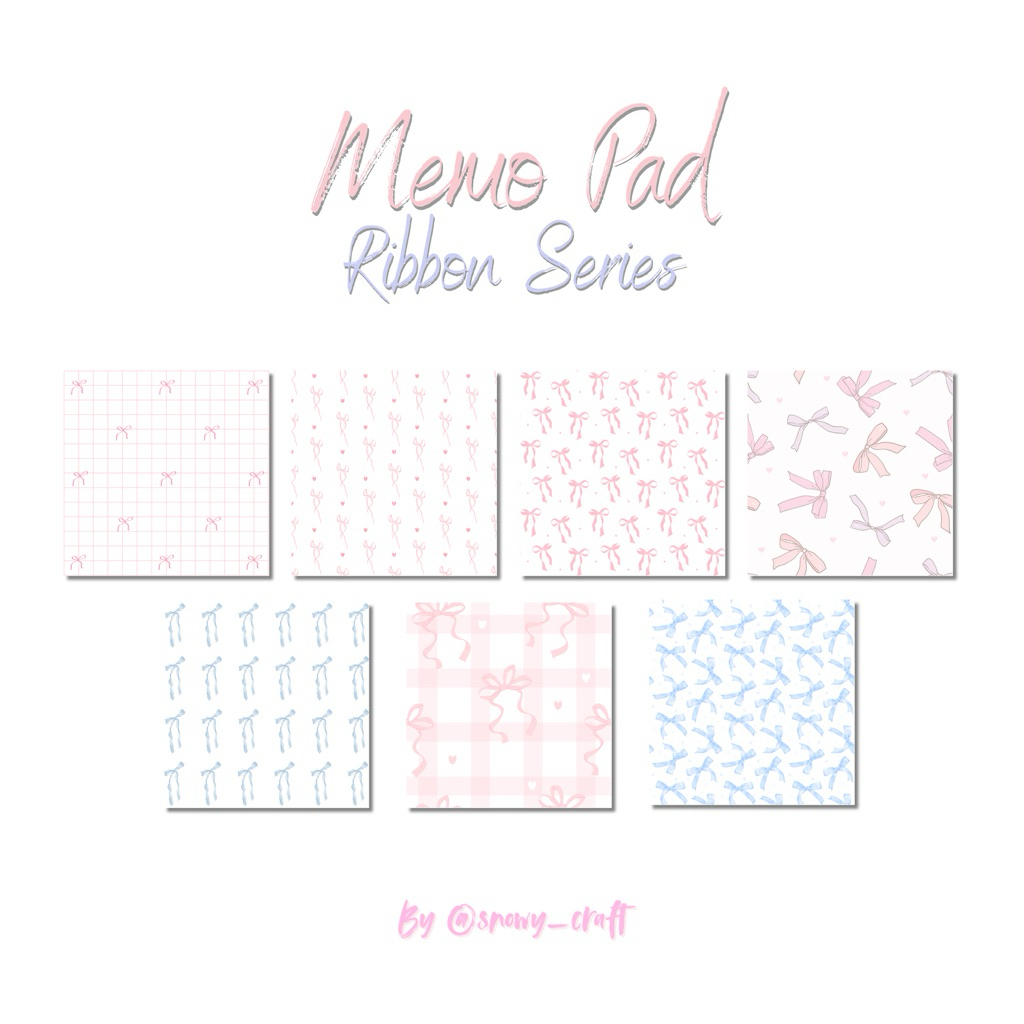 

Memo Pad Ribbon Series
