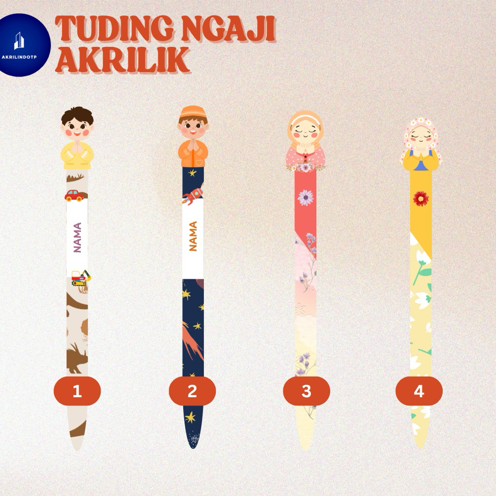 

Tuding Ngaji - Kalam Ngaji - Duding Ngaji Anak Akrilik Custom Nama Free Design