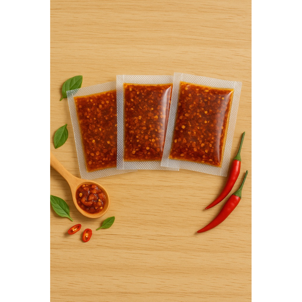 

Chili Oil Pedas Gurih Manis 10gram – Nyamil.dlu | Minyak Cabai Udang Rebon Cabe Kering