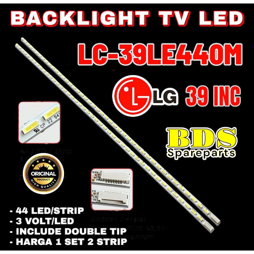BACKLIGHT TV SHARP 39 INC LC39LE440M
