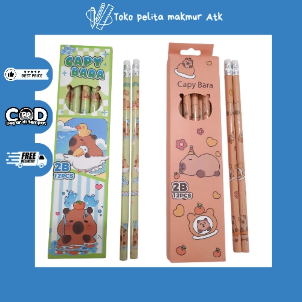 

PENSIL CAPYBARA 2B (1 pak isi 12 pcs)