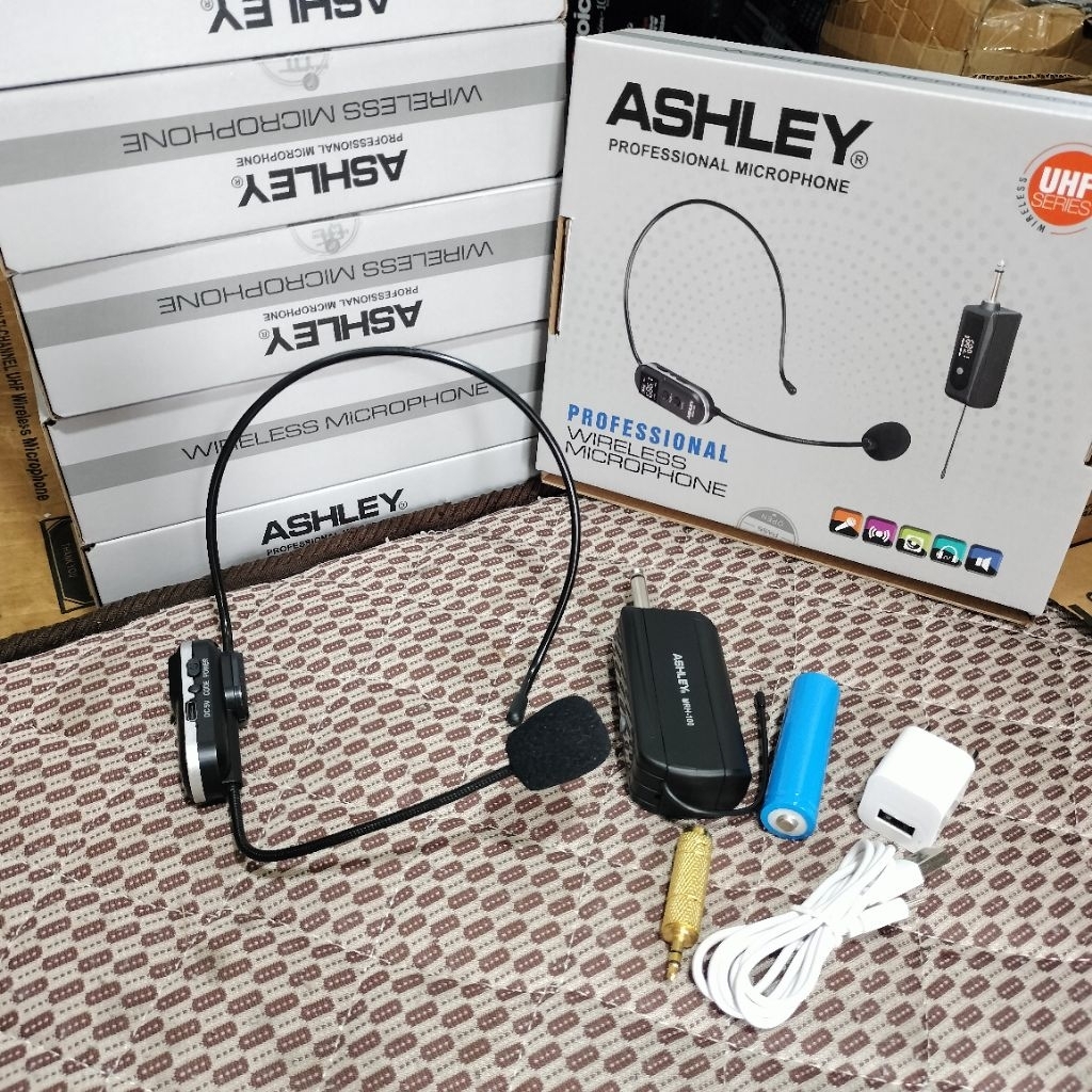 Mic Wireless Bando ASHLEY MRH 100 / MRH-100 Original Mic Headset Wireless Ashley Lcd Display