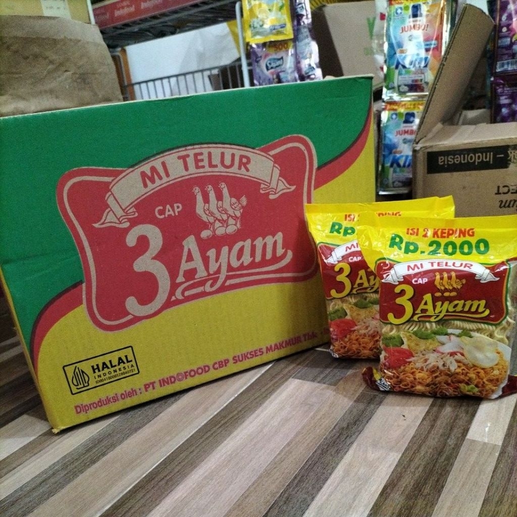 

Mie Telur 3 Ayam 110 Gram