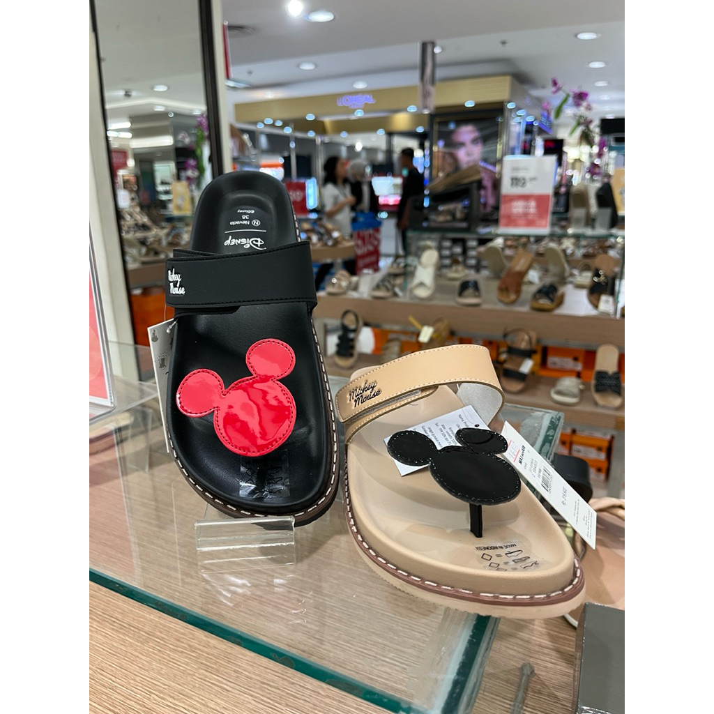 SANDAL WANITA FLAT CUTE  BY DISNEY MATAHARI STORE
