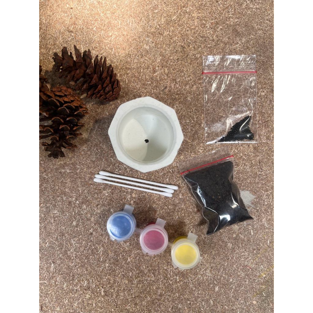 

gipsum painting & belajar menanam