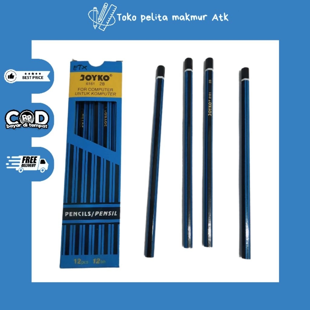 

Pensil Joyko 2B 6161 (1 pak isi 12pcs)