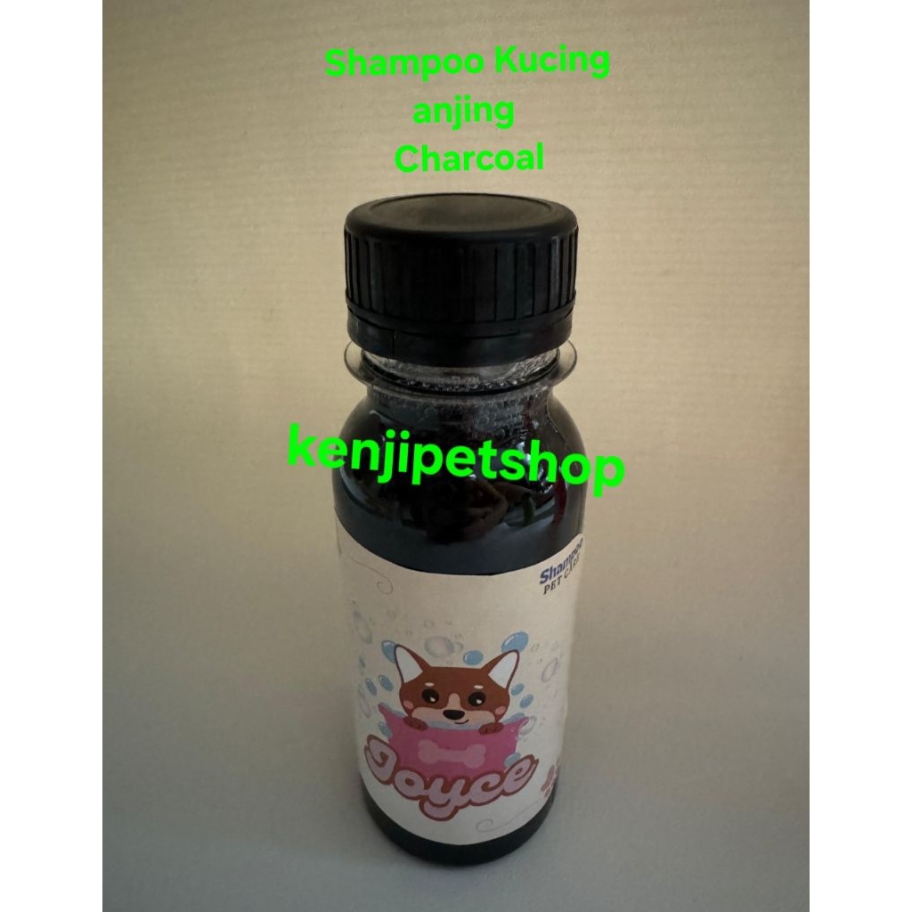 Shampoo charcoal KUCING ANJING bisa menghilangkan gatal gatal 100ml