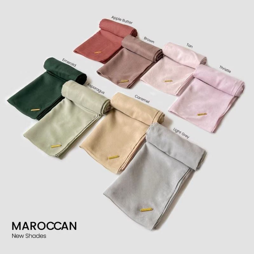 Deenay Scarves Jilbab Kerudung Segiempat Polos Maroccan