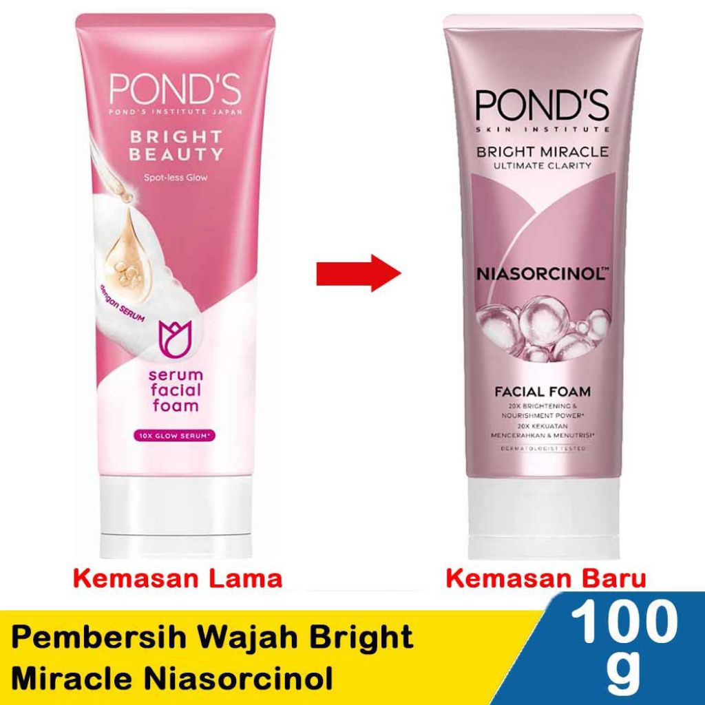 ponds pembersih wajah niasrichol 100ml
