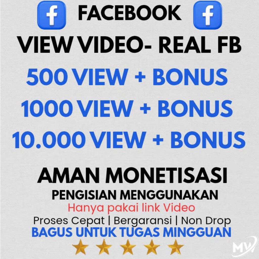 VIEWERS VIDEO REELS FACEBOOK AMAN MONETISASI-Marwa Media