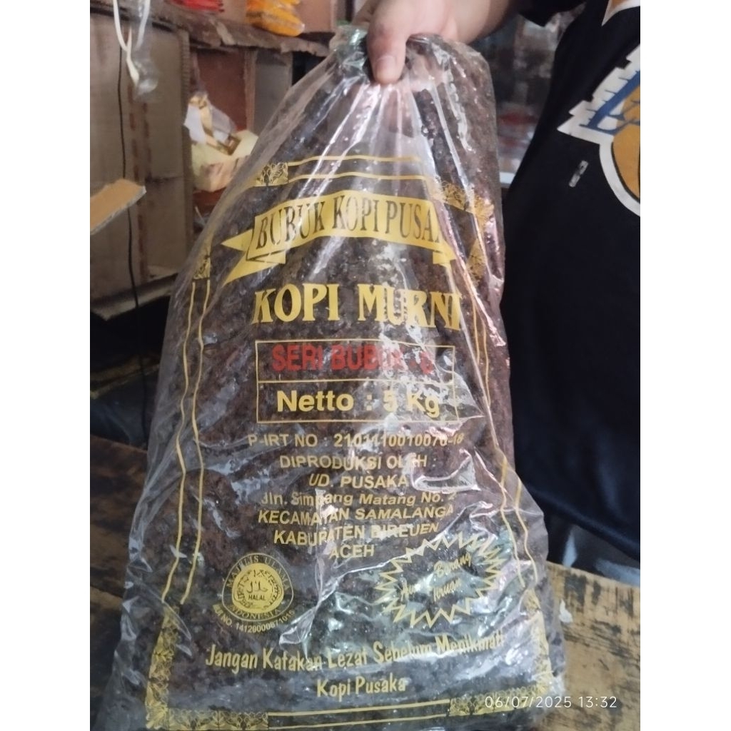 

Grosir 5 Kg Kopi Saring Cap Pusaka Seri D Samalanga