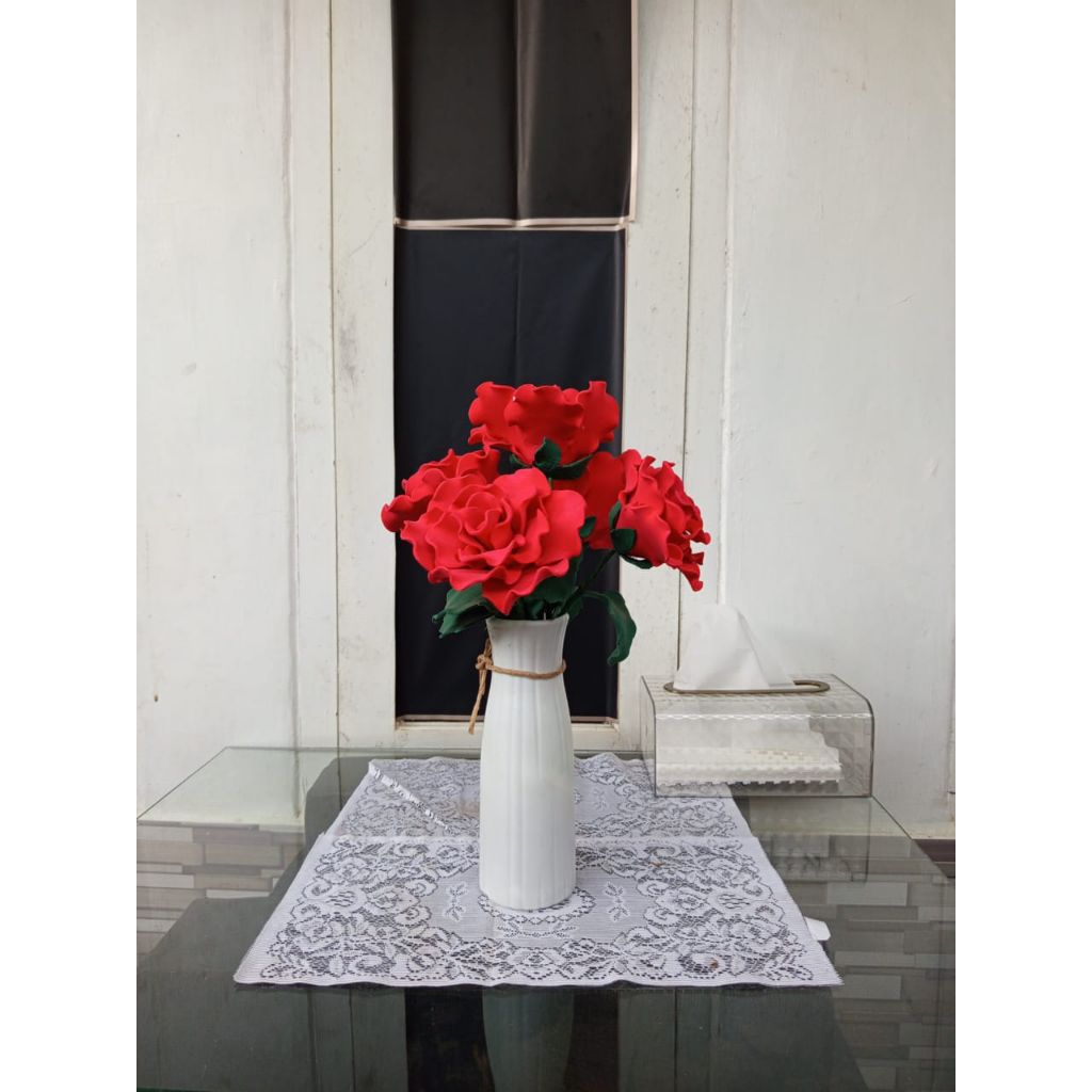 Bunga mawar/ spon eva/ handmade