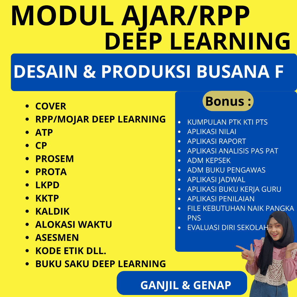 

Modul Ajar/RPP Deep Learning SMK DESAIN DAN PRODUKSI BUSANA FASE F - RPP DEEP LEARNING SMK SIAP PAKAI