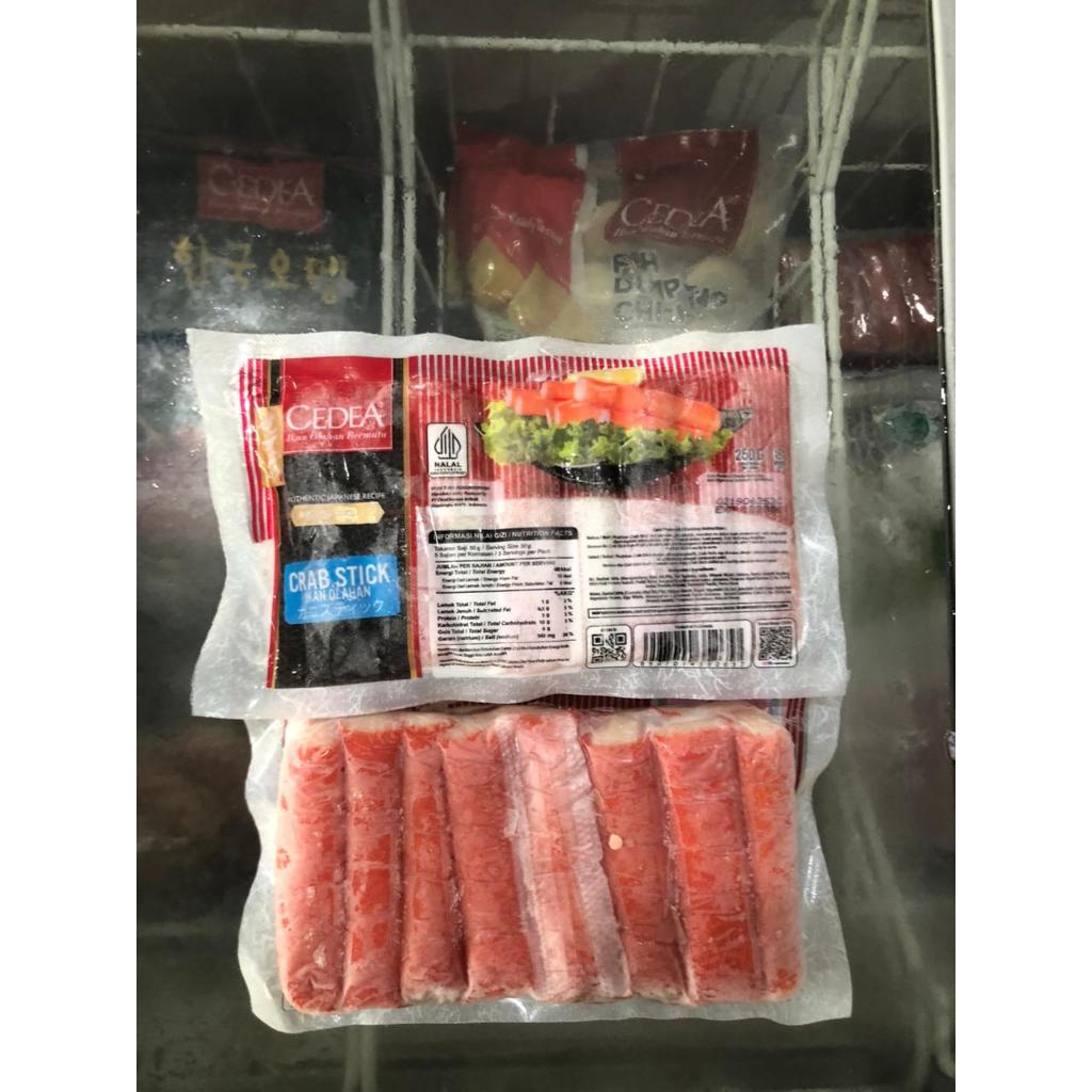 

(FROZEN FOOD INSTANT ONLY) CEDEA CRABSTICK 250gr / STIK KEPITING FROZEN / CAMILAN SEAFOOD / COCOK UNTUK HOTPOT DAN SEBLAK / CRABSTIK CEDEA