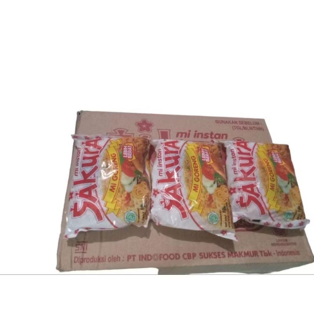 

20 bungkus mi sakura goreng