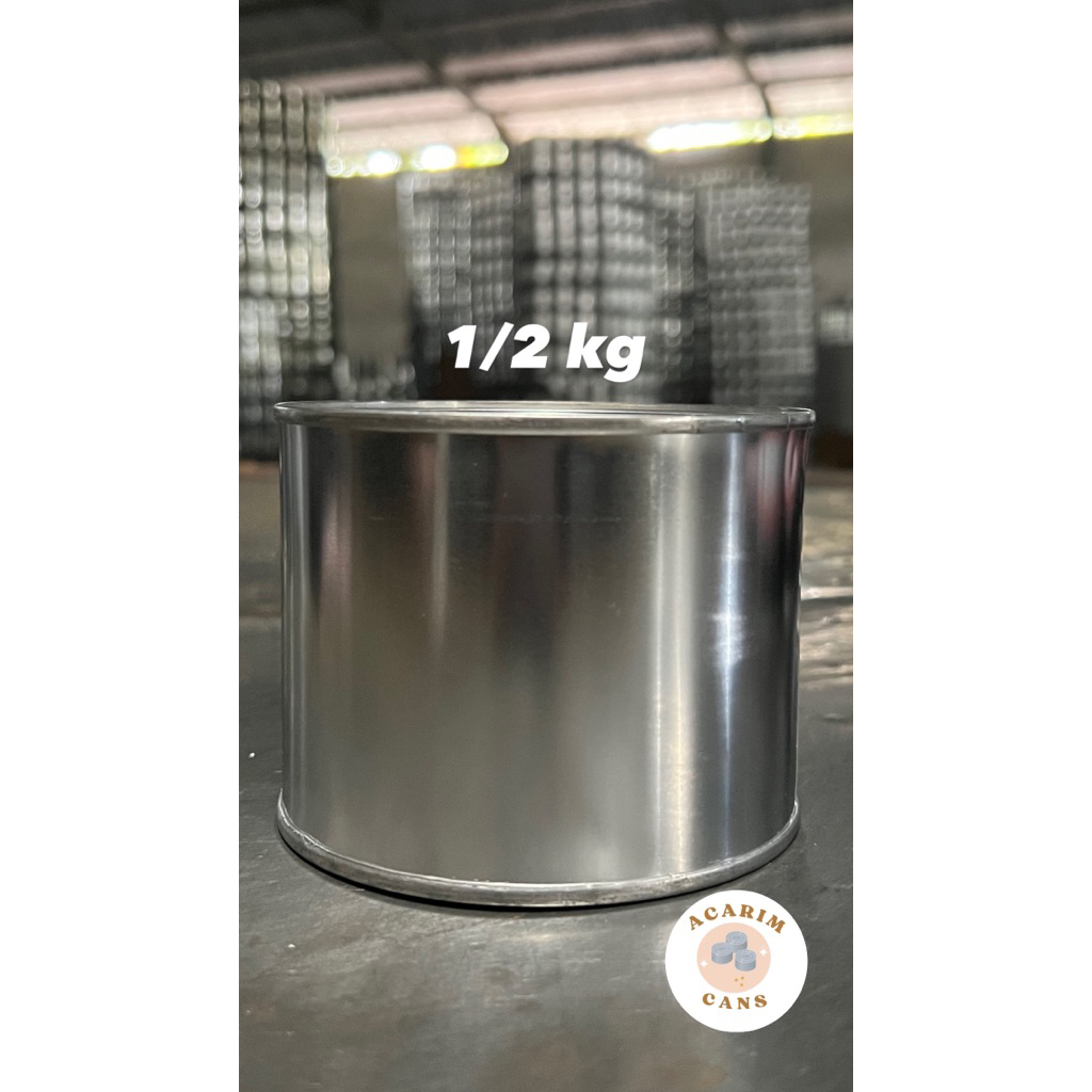 Kaleng Kosong/Kaleng Cat/Kaleng Baru Polos 1/2 kg